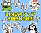 ポップで可愛い動物のLINEスタンプを作成します 自慢のペットをLINEスタンプ化して色んな人に送ってください イメージ1