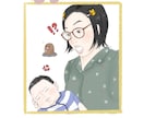 お子さんの似顔絵や親子アイコン描きます お子様の似顔絵や親子イラストを描きます イメージ3