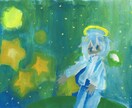 原画譲渡可！アクリルガッシュイラストを描きます ふんわりした光を表現します。油絵とはまた違った質感を イメージ1