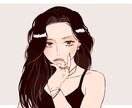 SNS用アンニュイでお洒落なアイコン作成します SNSやビジネス用に他と被らないイラスト イメージ1