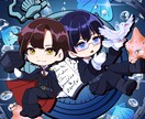 キャラデザ､1枚絵､立ち絵､SDその他承ります ご要望に合わせた価格の範囲でイラスト作成いたします。 イメージ5