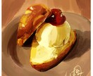 ハリネズミと美味しい食べ物の絵を描きます 可愛くてちょっぴりファンシーなインテリアに(食べ物のみ可) イメージ10