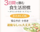 食生活のご提案をします 初心者向けサポート！3日間で「食べ方の感覚」を掴めます。 イメージ1