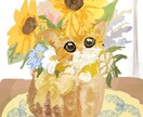 ゆるっと可愛い動物デザイン描きます SNSアイコン・配信の挿絵ペットのお写真からでもOKです。 イメージ3