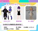 VRChat・VTuber向け3Dモデル制作します 実況配信、WEB会議等で使える！2Dモデルの3D化も◎ イメージ3