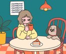 かわいいポップな多用途イラスト描きます スピード納品！今だけ低価格！結婚式・アイコン・プレゼントに イメージ5