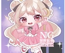 ゆめかわミニキャライラスト描きます キラキラとした可愛らしいイラストを描きます！ イメージ4