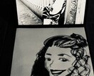 アイコン用にがお絵やイラストを水墨画でお描きします 水墨画で個性的なにがお絵やお好きなイラストをオーダーメイド イメージ1