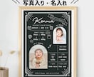 ハーフバースデーの写真入りポスター作ります 成長記録を残すハーフバースデーボード(Chalk) イメージ1