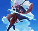 透明感のあるキャライラスト描きます 商用利用可能/ラフまで修正無制限 イメージ5