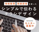 期間限定モニター／集客につながるチラシ制作します デザイン歴8年の経験を活かしたフライヤーを作成します イメージ1