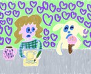 可愛くてカラフルな絵を提供します ひと目見たら忘れられないような絵を描きます。 イメージ4