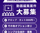 フルテロップ・カット30分3000円で承ります 【最短翌日】max5000円で最大60分のフルテロップ イメージ1