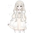 ふわふわフリルワンピース量産イラストお描きします 基本で色変え！プラスオプションでより理想のお姿に！ イメージ1