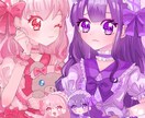 キラキラ☆可愛い　独創的なイラストを提供します イラスト歴6年の女子中学生イラストレーター（自称）が描きます イメージ1