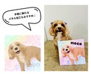 額縁対応有⭐️ふんわり優しいペットの似顔絵描きます インテリア・グッズ・お祝いや誕生日プレゼントにもおすすめ✨ イメージ2