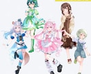 最短納品▶透明感のある立ち絵イラスト制作します TRPGや配信、オリジナルゲームなどに！ イメージ5