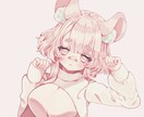 IRIAMデビュー応援いたします 立ち絵、一枚絵、デフォルメイラストの３点セット♪ イメージ4
