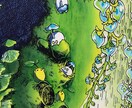 緻密でストーリー性のあるペン画を制作いたします 立ち絵から、1枚絵、風景画まで、ペン画を作成します！！ イメージ4