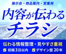 法人・事業者向けの伝わるチラシを制作します 《展示会・商品案内・営業用に対応》デザイン歴20年 イメージ1