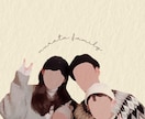 思い出の写真をイラスト風に作ります 추억（ﾁｭｵｸ）韓国語で思い出大切な一瞬を紡ぐお手伝い♡ イメージ2