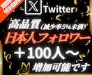 Xの日本人フォロワーを100人増やします 【出店記念としてお得な限定価格でご提供中（20名まで）】 イメージ1