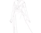 オリジナルキャラクターの立ち絵線画を描きます あなたの想像力を美しいイラストにてお届けします イメージ8