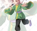 キャラメインの目を引く一枚イラスト描きます 簡易背景は無料！初めての方も丁寧に対応します イメージ9