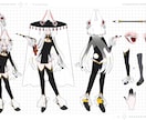 キャラクターデザイン・衣装デザイン作成します 他クリエイター様にご依頼するときの資料にも！ イメージ3