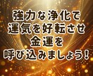金運浄化でお金の停滞エネルギーをリセットします お財布やお部屋のエネルギーを強力浄化し金運を呼び込みましょう イメージ3