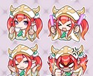 ミニキャラのスタンプを作成します 配信向けのスタンプは勿論、グッズ用の大きさにも対応可能です！ イメージ5