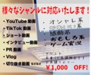 高品質！様々なジャンルの動画編集代行いたします YouTube用/ショート動画/などなどお任せください！ イメージ2