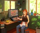 物語性のある背景入りイラストを描きます 思い出の場所や理想の風景を、イラストにしてみませんか？ イメージ2