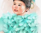 写真をもとに鮮やかなデジタル水彩似顔絵を描きます 【お1人様から】素敵な写真を鮮やかな作品に仕上げます✨ イメージ1