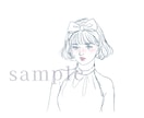 えんぴつ線のシンプルイラストお描きます 人物以外も！アイコンなどに最適、かわいらしくも大人っぽくも イメージ8