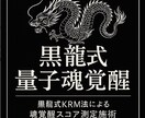 黒龍覚醒共鳴測定《魂スコア解析と秘儀施術》します 黒龍式量子魂覚醒●黒龍式KRM法による魂覚醒スコア測定施術● イメージ1