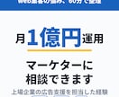 月1億円運用マーケターがweb集客の相談に乗ります 上場企業の広告支援経験者が、あなたの事業の集客を60分で整理 イメージ1