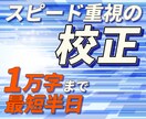 即日対応！Web記事・原稿の誤字脱字を校正します 急ぎでも雑にはしません｜最低限＋αの校正 イメージ1