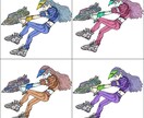 近未来×レトロポップな可愛いイラスト描きます あなた専用の可愛いイラストを描きます！ イメージ3