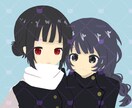 簡易イラストでコテ同、創作カップル、描きます 低価格で描かせていただきます！ イメージ2