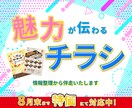 お店の魅力が伝わるチラシ、作ります 情報整理からお手伝いさせてください イメージ1