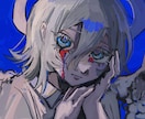 ダークでビビットなMVサムネイルお描きします ダークなサムネイル作成 ボカロ 歌ってみた、MVなど イメージ3