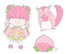 名前やハンドルネームからゆるかわキャラを制作します アイコンや配信に！あなただけのゆるかわキャラ イメージ3