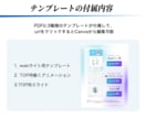 Canvaのwebサイトテンプレートを販売します レスポンシブ対応・自由に編集可能(サービス紹介ver) イメージ3