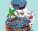 ひとくち版　ポップで愉快なイラスト描きます ☆にぎやかポップな「観る」おもちゃ箱 イメージ1