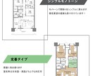不動産広告用の間取り図（間取図）を作成します スピーディーにオシャレな間取図を提供します イメージ2