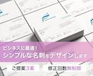 ビジネスに最適なシンプル名刺をデザインします 名刺はあなたの第一印象。シンプルで伝わるデザインお作りします イメージ1
