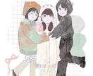 可愛くておしゃれなイラスト描けます 可愛いイラストを描きます！背景の描き込み、小物の追加無料 イメージ2