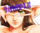 アイコンイラストを買い切りで販売します キリッとした女性アイコンイラスト イメージ1