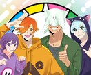 オリジナルのイラスト、手描きアニメ制作いたします ❖迫力があり、思わず惹かれるようなインパクトの欲しい方必見！ イメージ5